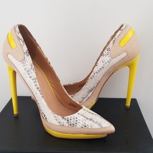 NEW & SEXY!! LAMB Jean Gryyel Yellow Pumps
